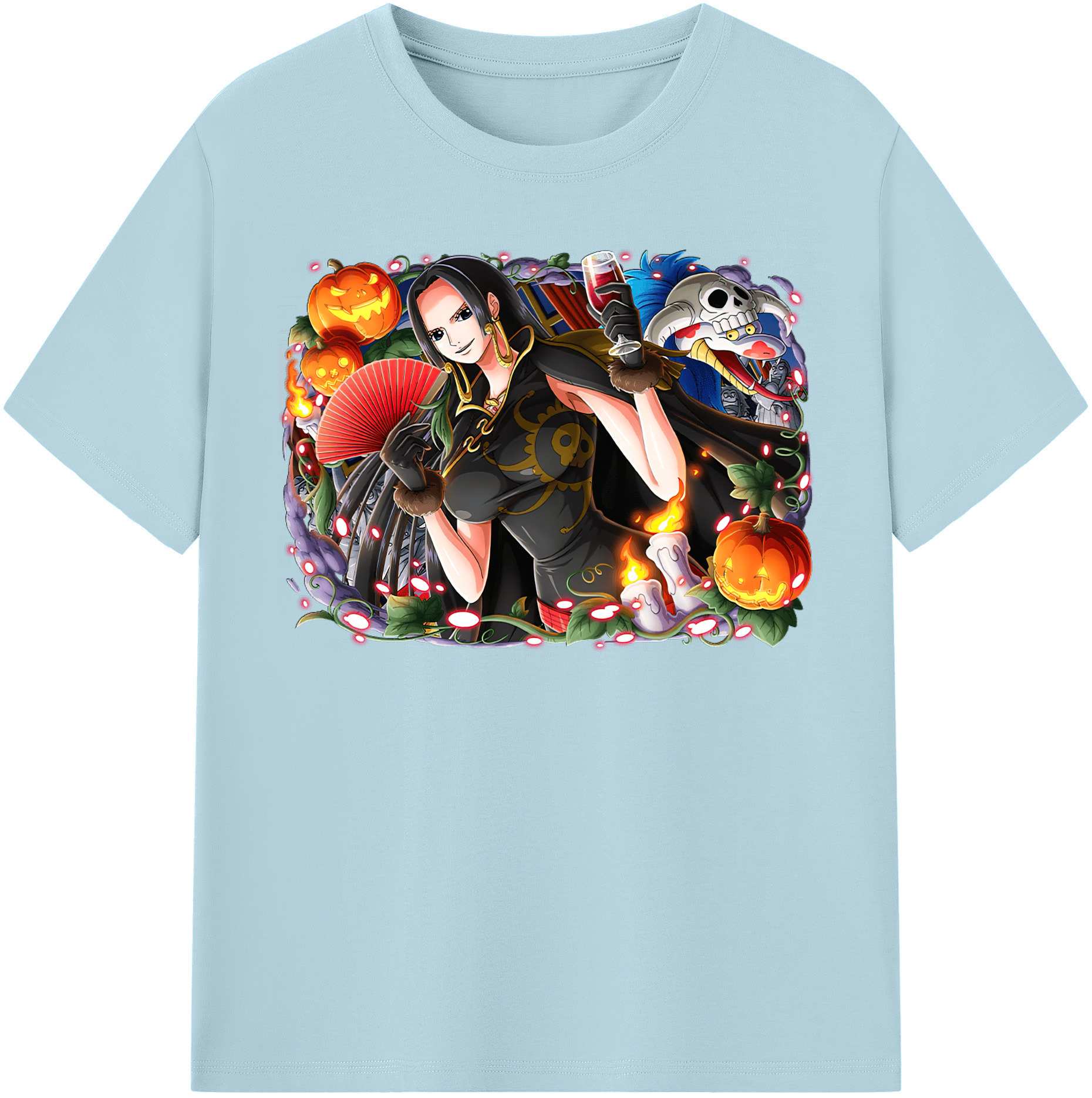 ワンピース ボア・ハンコック ONE PIECE Boa·Hancock 綿100％半袖Tシャツ（フロントプリント）